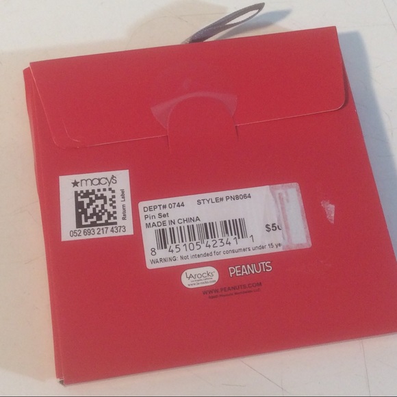 NEW Peanuts Silver Plated Pin Snoopy Woodstock Joy World Christmas $50 - Picture 6 of 6